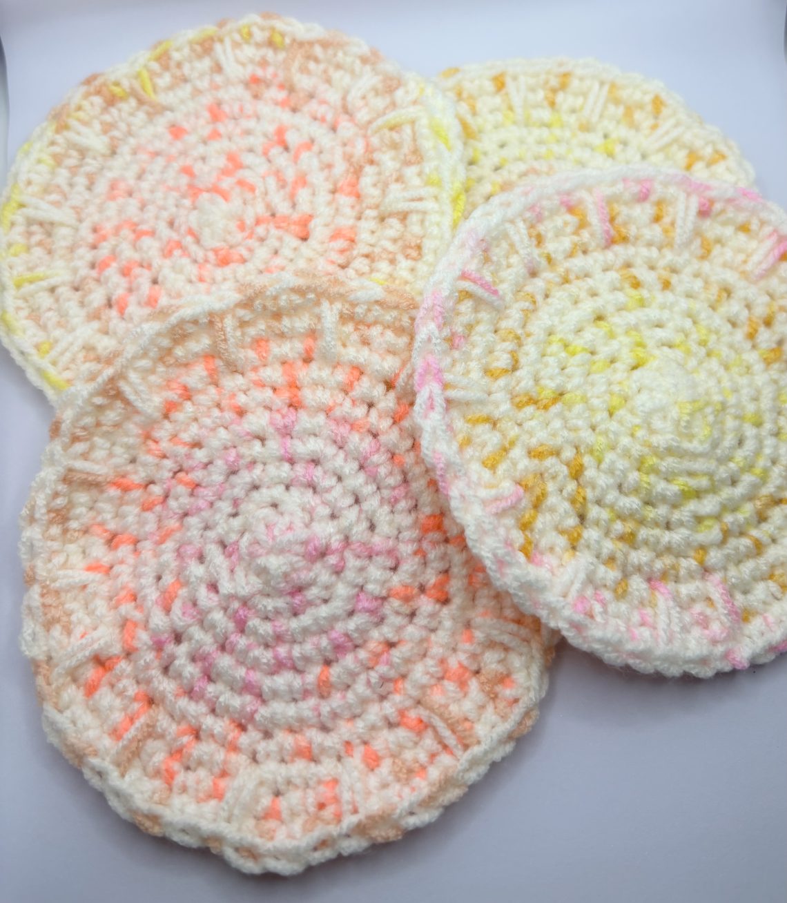 Set of 4 Crochet Coasters